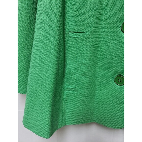 Dialogue Women’s 2X Swing Preppy Pea Coat Kelly Green Fully Lined NWT - Picture 11 of 14